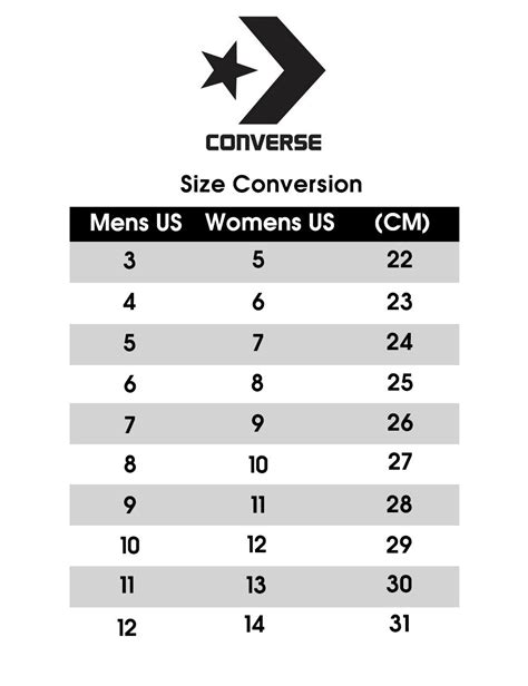 converse ball size chart.